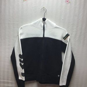 Xersion- boys large black and white jersey.